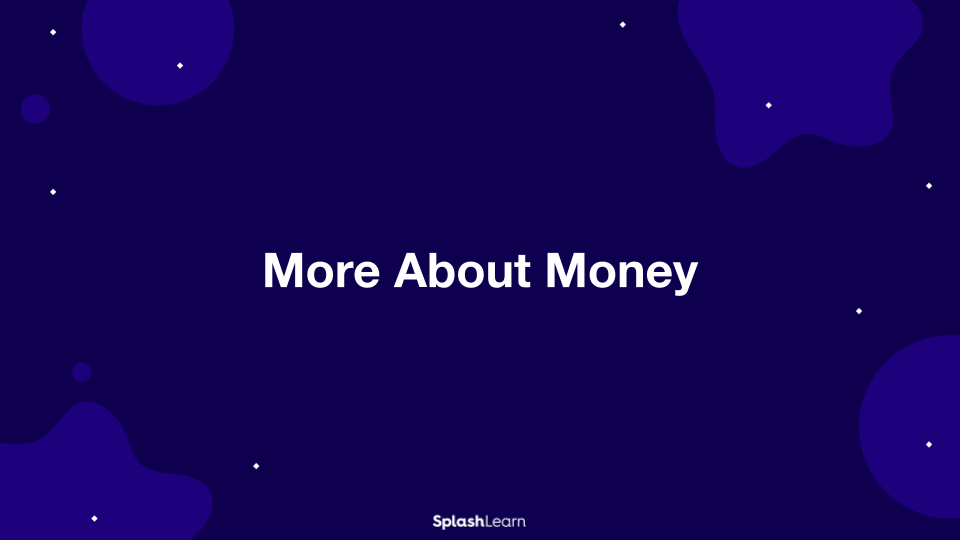 Money Math Lesson Plan for 1: More About Money