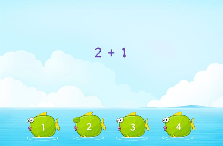 Addition game for K: Adding within 5