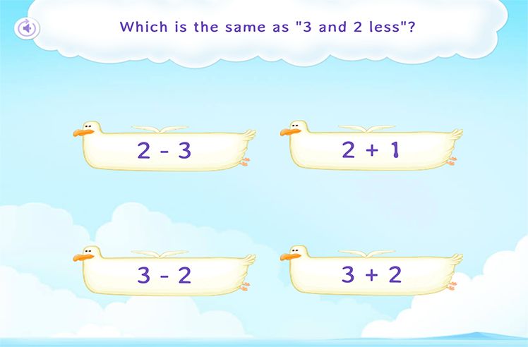 Subtraction game for K: Solving Subtraction Sentences