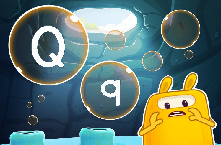 Letter Q game for Pre-K: Find the Letters Q, R & S