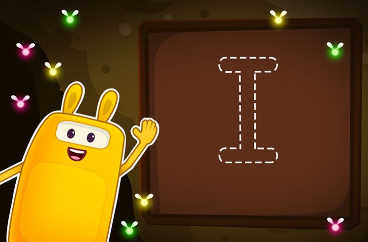 Letter Tracing I game for Pre-K: Time to Trace Uppercase I