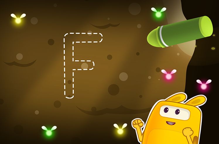 Letter Tracing F game for Pre-K: Time to Trace Uppercase F