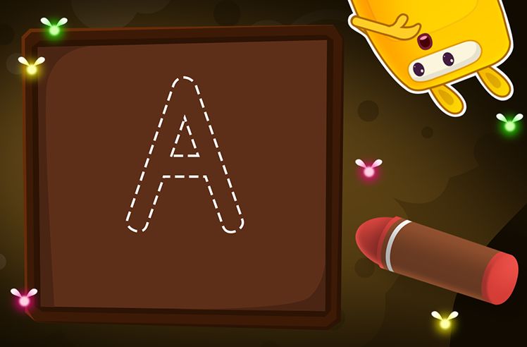 Letter Tracing A game for Pre-K: Time to Trace Uppercase A