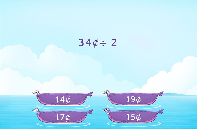 Multiply And Divide Money game for 3: Dividing Money