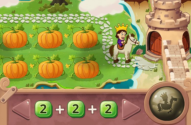 Multiplication With Arrays game for 2: Representing Arrays Using Repeated Addition