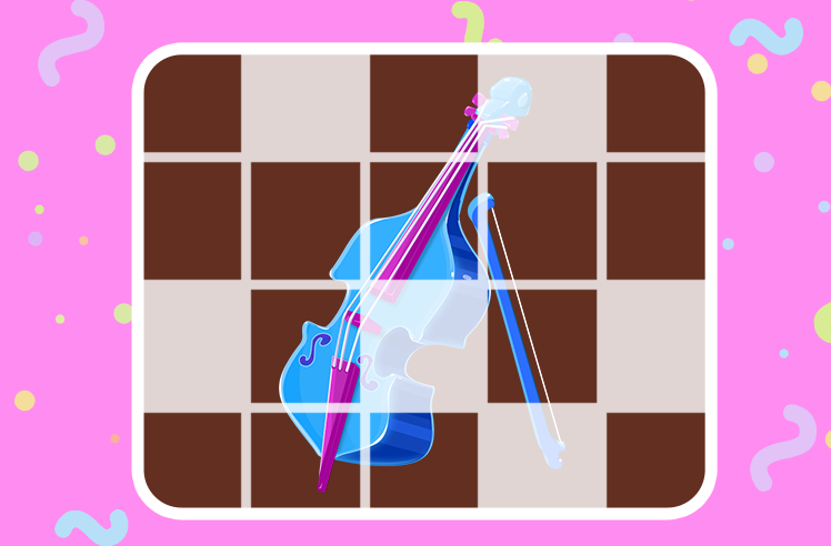 Musical Instruments game for Pre-K: Cello Picture Perfect