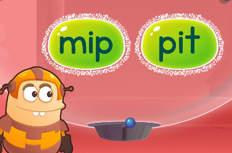 Short Vowel A Sound game for K: Guessing the Word Pit and Pam