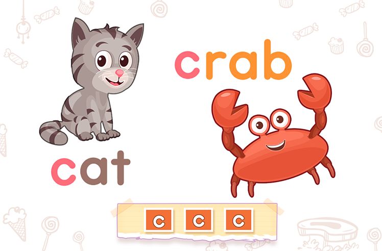 Letter C game for Pre-K: Practicing the Letters Small c